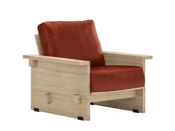 MARIYA BU22747 - Fabric armchair with armrests by Andreu World - view 2